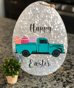Layered Vintage Easter Truck