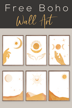 Load image into Gallery viewer, Boho Wall Art collection
