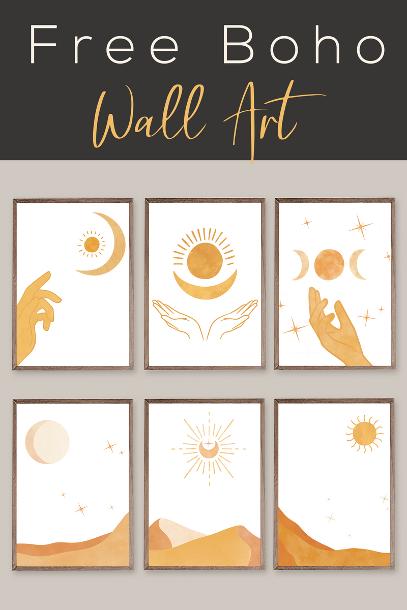 Boho Wall Art Collection Frugal Fitz Designs