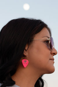 Groupie Love Pink Single Earrings