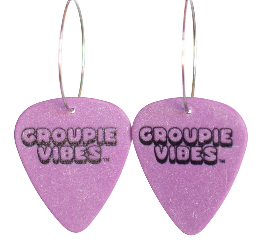 Groupie Vibes Purple Single Earrings